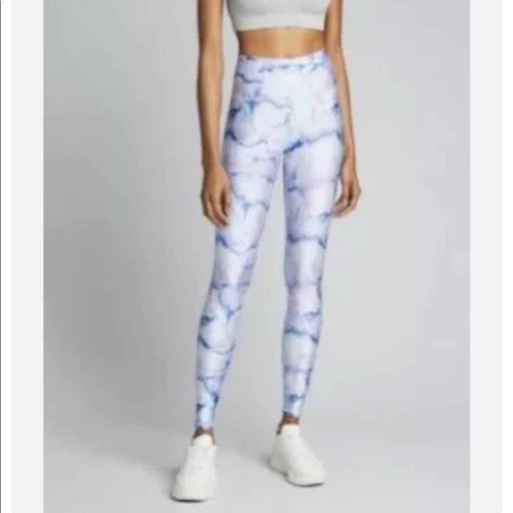Terez Marble Super high Waistband Leggings (Small).